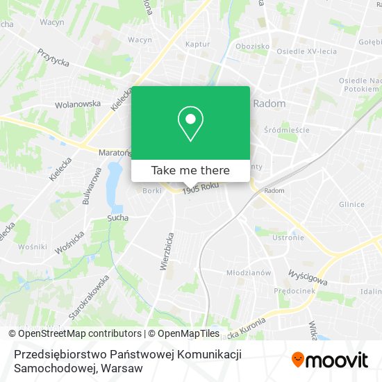 Przedsiębiorstwo Państwowej Komunikacji Samochodowej map