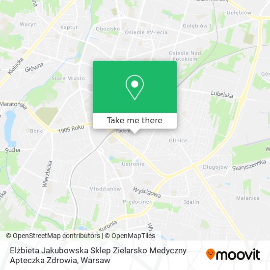 Elżbieta Jakubowska Sklep Zielarsko Medyczny Apteczka Zdrowia map