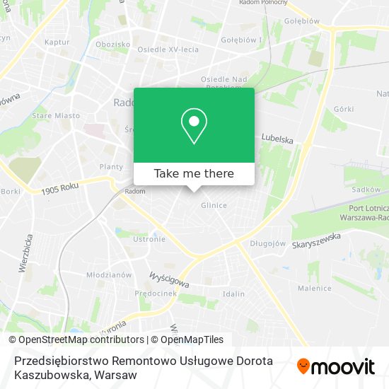 Przedsiębiorstwo Remontowo Usługowe Dorota Kaszubowska map