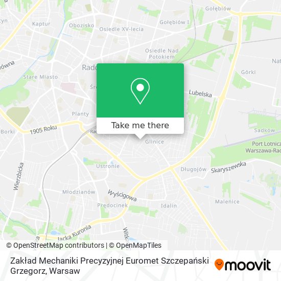 Zakład Mechaniki Precyzyjnej Euromet Szczepański Grzegorz map