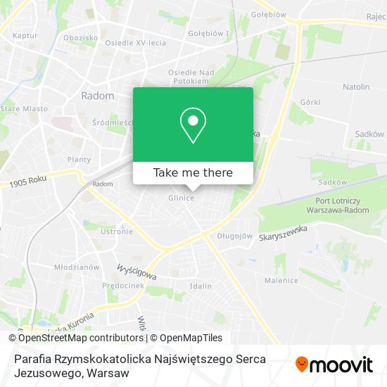 Parafia Rzymskokatolicka Najświętszego Serca Jezusowego map