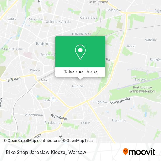 Bike Shop Jaroslaw Kleczaj map