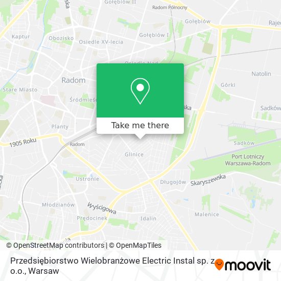 Карта Przedsiębiorstwo Wielobranżowe Electric Instal sp. z o.o.