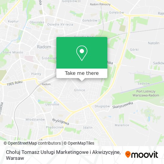 Chołuj Tomasz Usługi Marketingowe i Akwizycyjne map