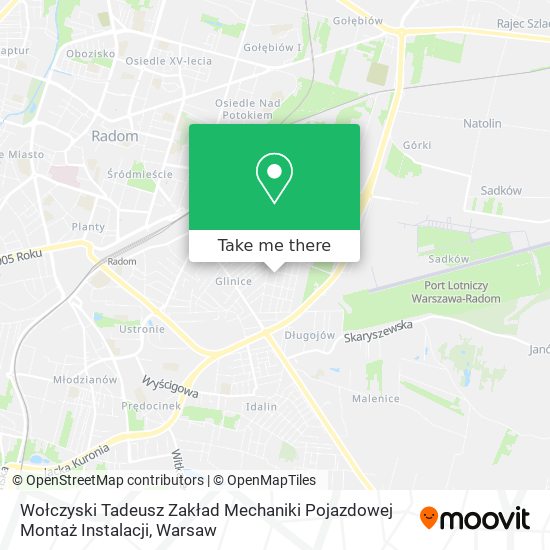 Wołczyski Tadeusz Zakład Mechaniki Pojazdowej Montaż Instalacji map