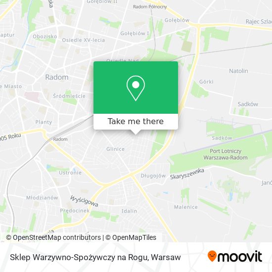 Sklep Warzywno-Spożywczy na Rogu map