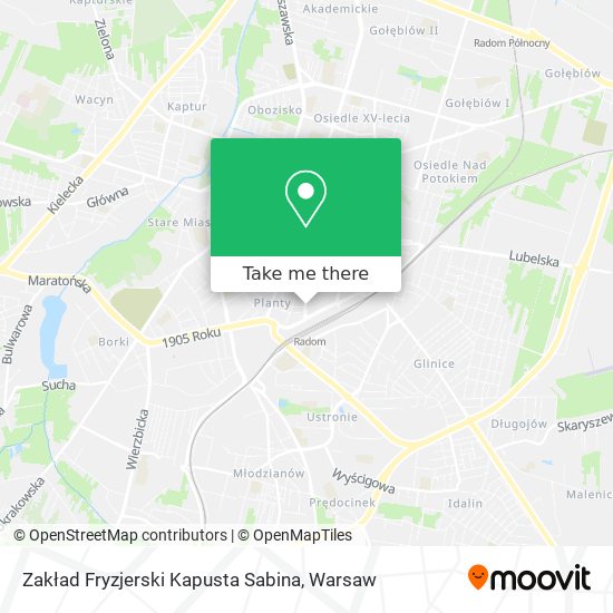 Zakład Fryzjerski Kapusta Sabina map