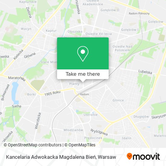 Kancelaria Adwokacka Magdalena Bień map