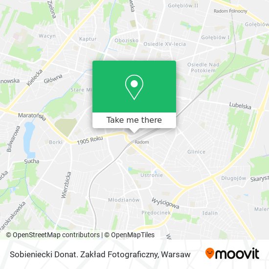 Sobieniecki Donat. Zakład Fotograficzny map