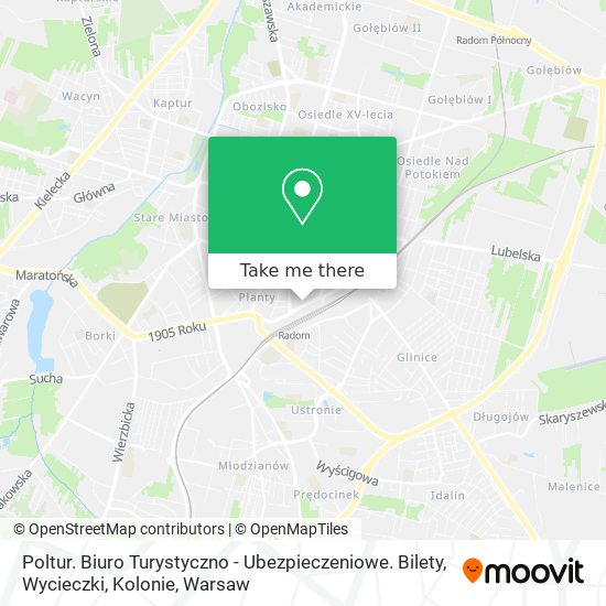 Poltur. Biuro Turystyczno - Ubezpieczeniowe. Bilety, Wycieczki, Kolonie map