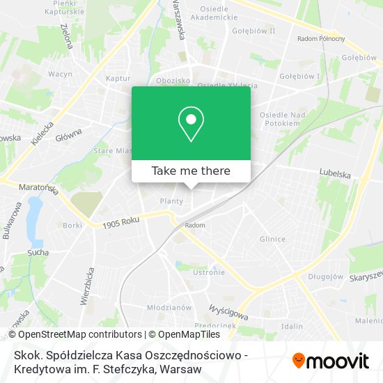 Skok. Spółdzielcza Kasa Oszczędnościowo - Kredytowa im. F. Stefczyka map