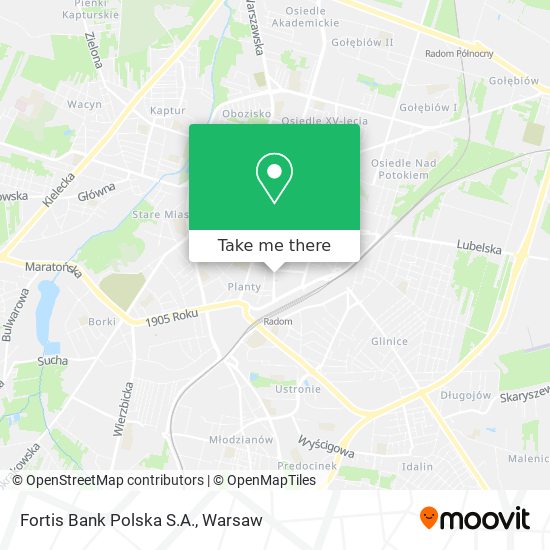 Fortis Bank Polska S.A. map