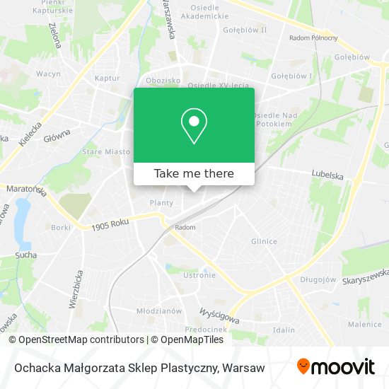 Ochacka Małgorzata Sklep Plastyczny map