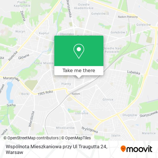 Wspólnota Mieszkaniowa przy Ul Traugutta 24 map