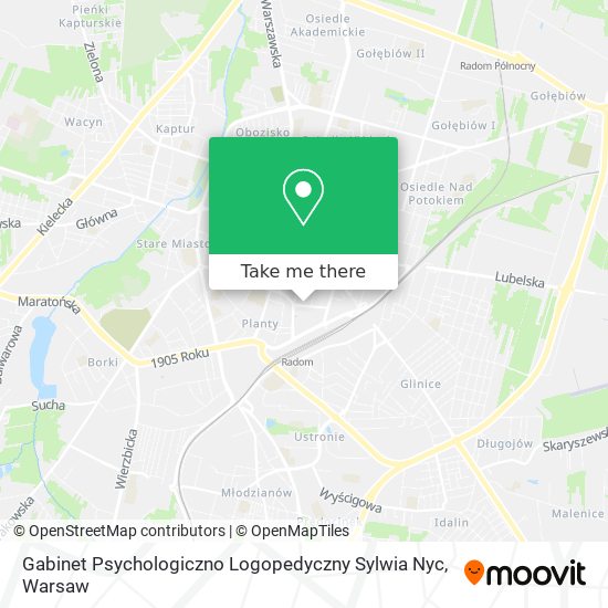 Gabinet Psychologiczno Logopedyczny Sylwia Nyc map