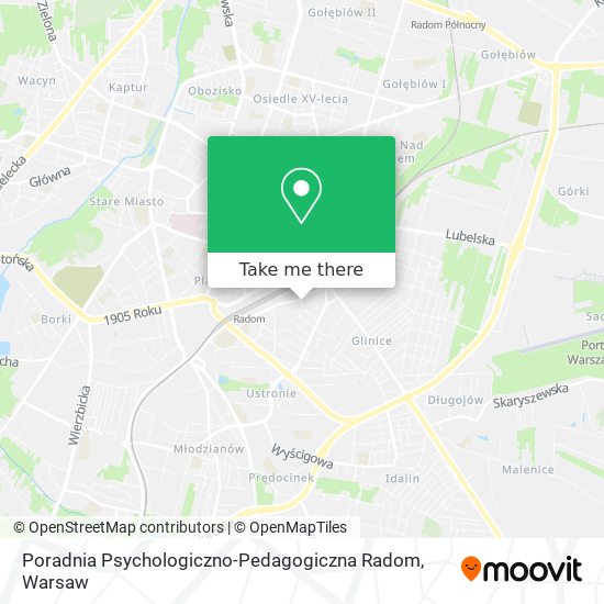 Poradnia Psychologiczno-Pedagogiczna Radom map