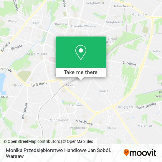 Monika Przedsiębiorstwo Handlowe Jan Soból map