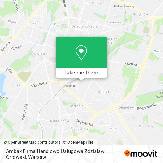 Ambax Firma Handlowo Usługowa Zdzisław Orłowski map