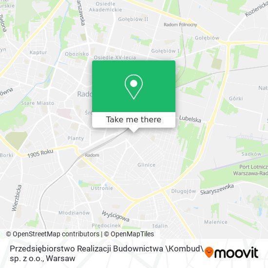 Przedsiębiorstwo Realizacji Budownictwa \Kombud\ sp. z o.o. map