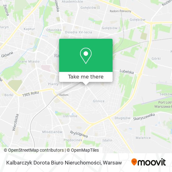 Kalbarczyk Dorota Biuro Nieruchomości map