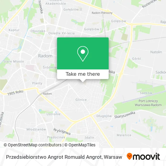 Карта Przedsiebiorstwo Angrot Romuald Angrot