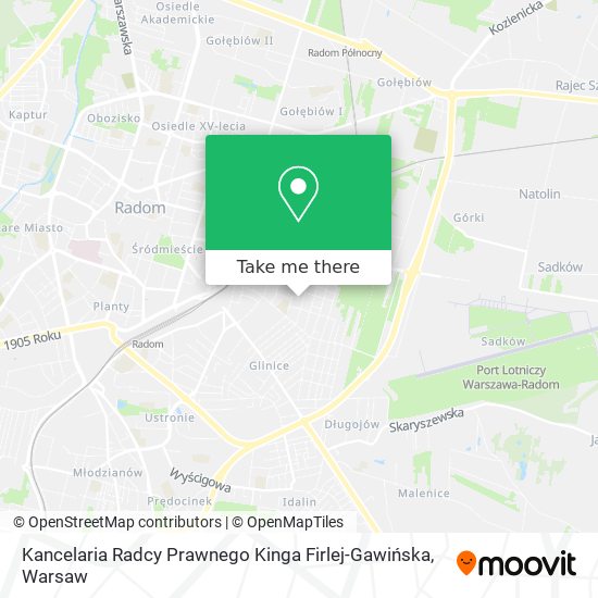 Kancelaria Radcy Prawnego Kinga Firlej-Gawińska map