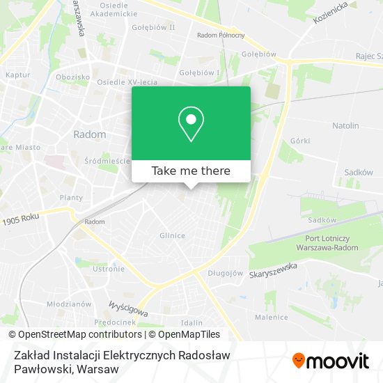 Zakład Instalacji Elektrycznych Radosław Pawłowski map