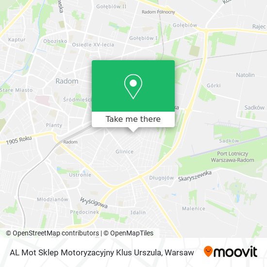 AL Mot Sklep Motoryzacyjny Klus Urszula map