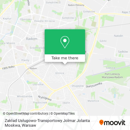 Zakład Usługowo-Transportowy Jolmar Jolanta Moskwa map