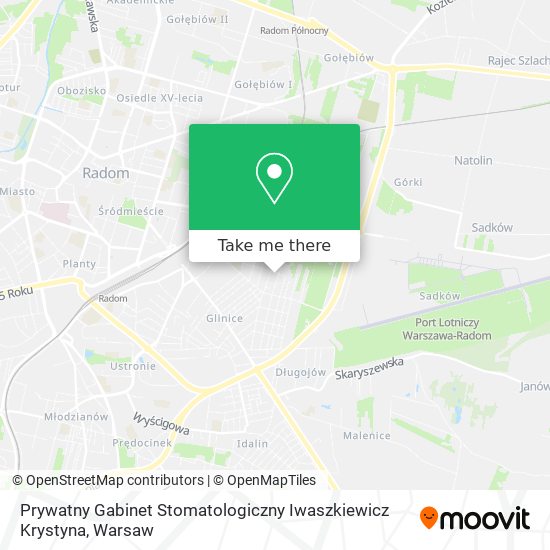 Prywatny Gabinet Stomatologiczny Iwaszkiewicz Krystyna map