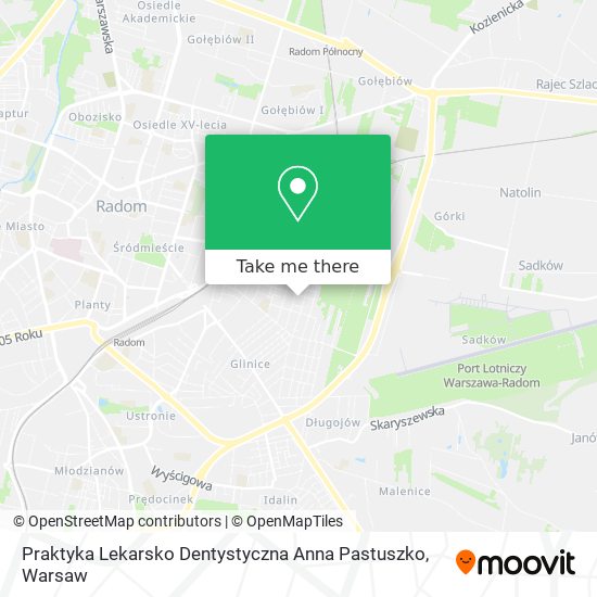 Praktyka Lekarsko Dentystyczna Anna Pastuszko map