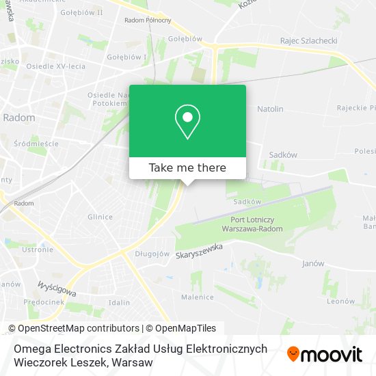 Omega Electronics Zakład Usług Elektronicznych Wieczorek Leszek map