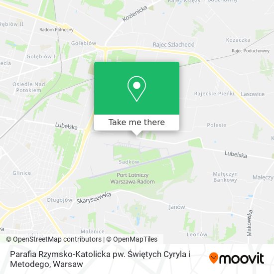 Parafia Rzymsko-Katolicka pw. Świętych Cyryla i Metodego map