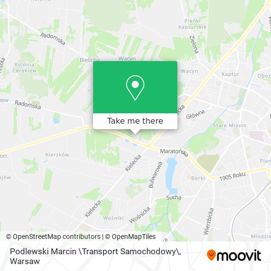 Podlewski Marcin \Transport Samochodowy\ map