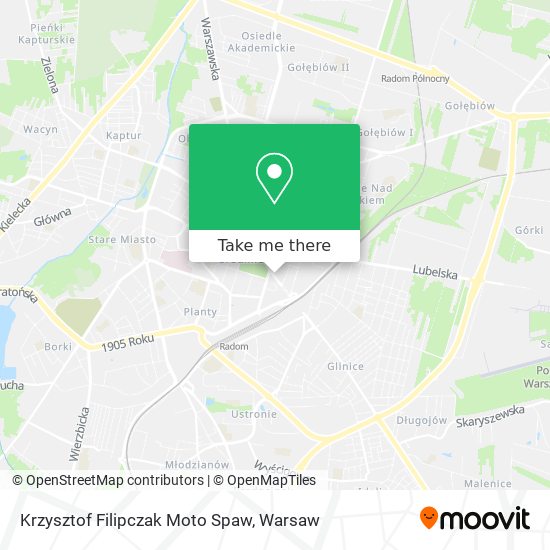 Krzysztof Filipczak Moto Spaw map