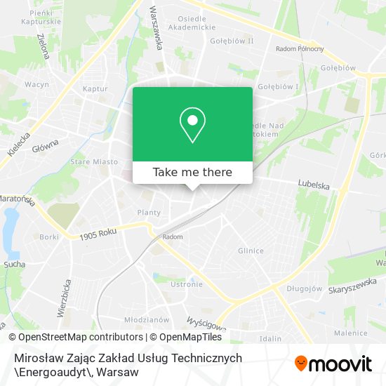 Mirosław Zając Zakład Usług Technicznych \Energoaudyt\ map