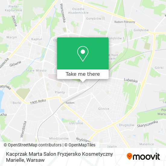 Карта Kacprzak Marta Salon Fryzjersko Kosmetyczny Marielle