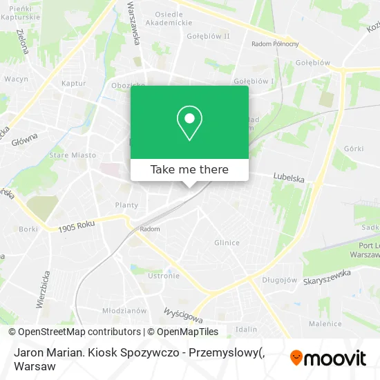 Карта Jaron Marian. Kiosk Spozywczo - Przemyslowy