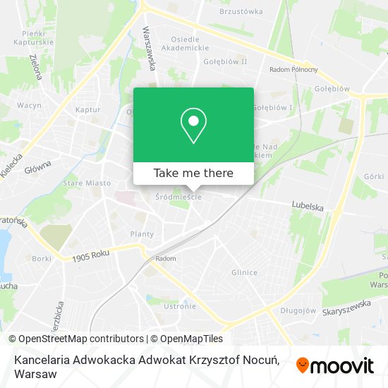 Kancelaria Adwokacka Adwokat Krzysztof Nocuń map