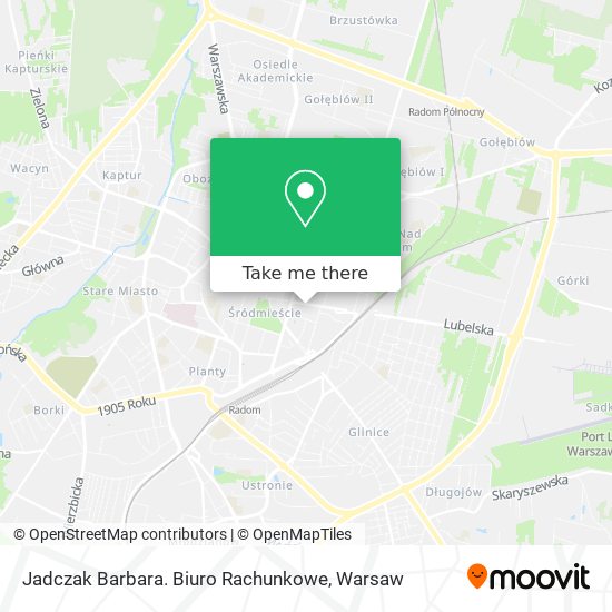 Jadczak Barbara. Biuro Rachunkowe map