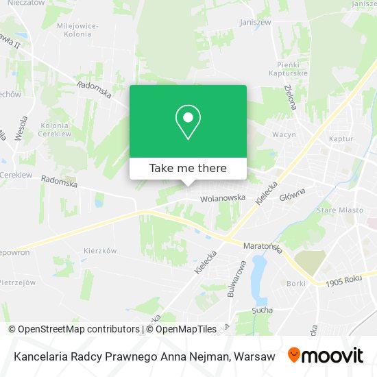 Kancelaria Radcy Prawnego Anna Nejman map