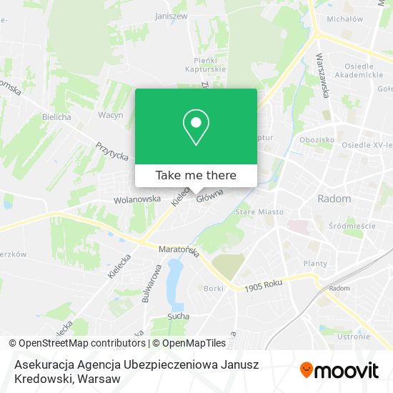 Asekuracja Agencja Ubezpieczeniowa Janusz Kredowski map