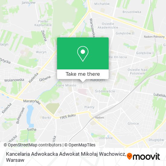 Kancelaria Adwokacka Adwokat Mikołaj Wachowicz map