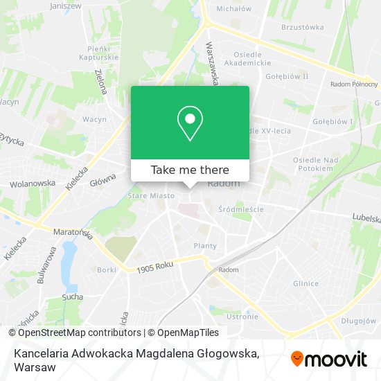 Kancelaria Adwokacka Magdalena Głogowska map