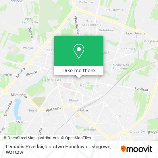 Lemadis Przedsiębiorstwo Handlowo Usługowe map