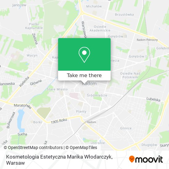 Kosmetologia Estetyczna Marika Włodarczyk map