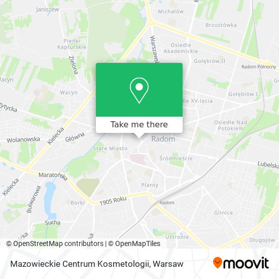 Mazowieckie Centrum Kosmetologii map