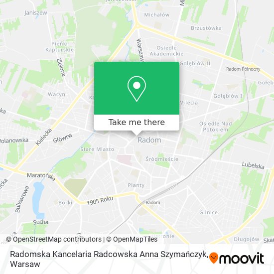 Radomska Kancelaria Radcowska Anna Szymańczyk map