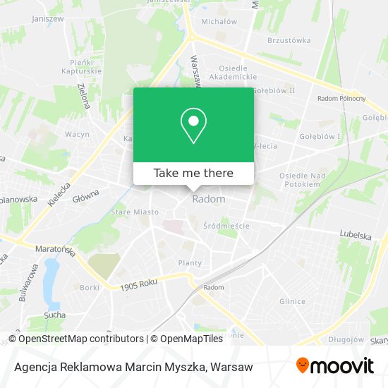 Agencja Reklamowa Marcin Myszka map