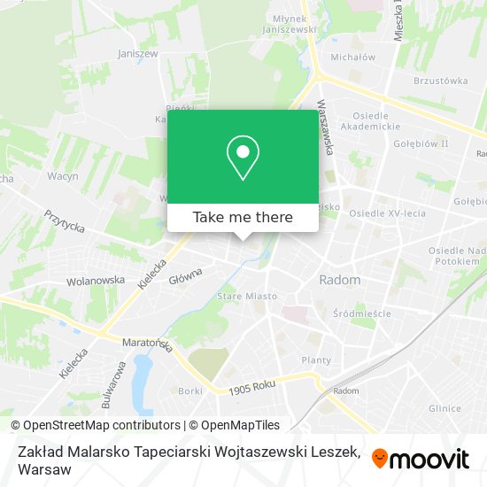 Zakład Malarsko Tapeciarski Wojtaszewski Leszek map